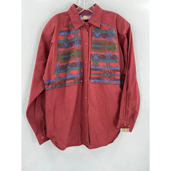 NWT Vintage Cricket by the Creek Women’s Button Up Shirt Rodeo Western LARGE - Picture 4 of 10
